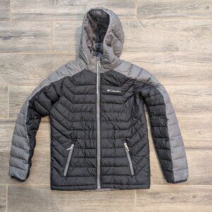Columbia Omni-Heat Jacket Boys Large 14-16 Gray and Black